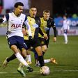 Dele Alli (centre)has been linked with a move from Tottenham to Paris Saint-Germain