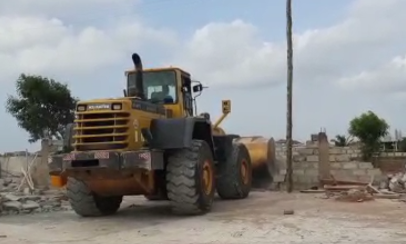 Lashibi demolition