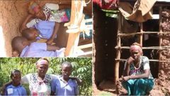 Woman and her 3 school-going children have been living inside toilet for 6 years