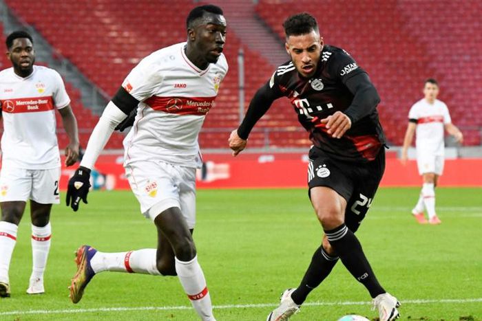 Wamangituka (L) scored twice on Sunday