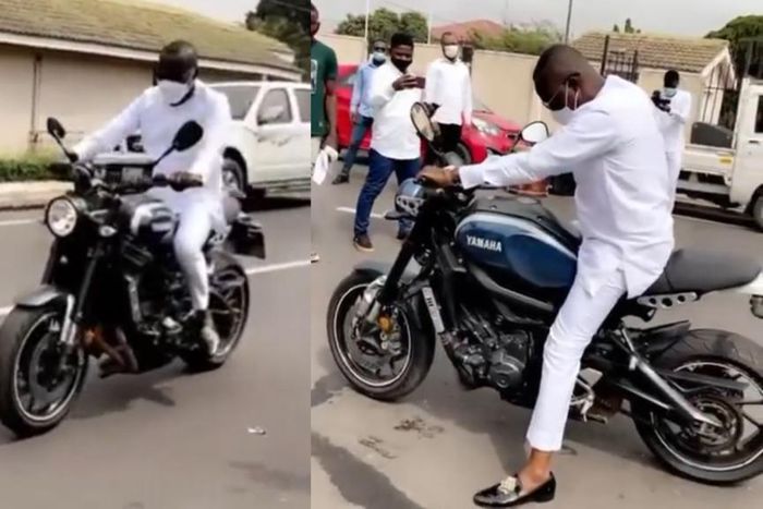 Osei Kwame Despite riding motor bike