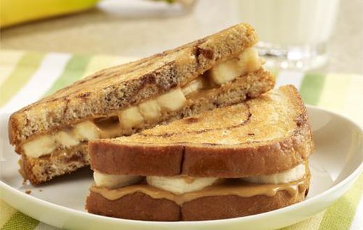 Grilled Peanut Butter and Banana Sandwich