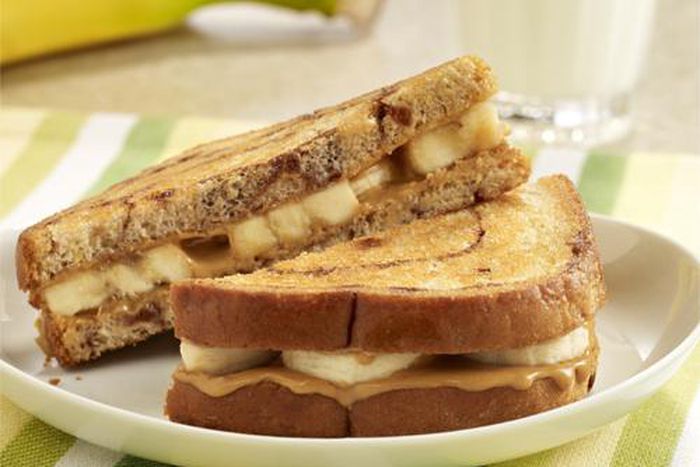 Grilled Peanut Butter and Banana Sandwich