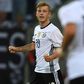 Max Meyer celebrates scoring for Germany in a friendly against Finland in 2016