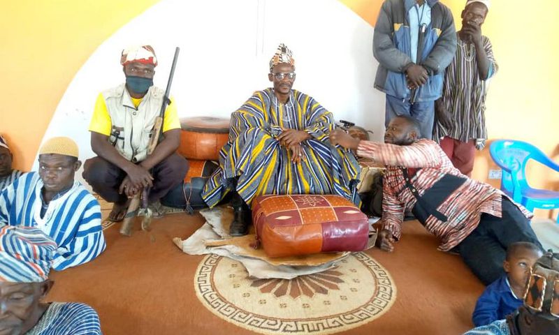 Chiefs sacrifice goat and fowls on Buipe-Tamale road to sack accident-causing spirits