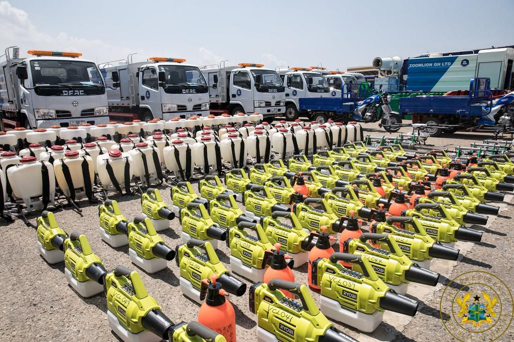 Zoomlion inaugurates 101 waste management trucks and twenty-five (25) disinfection trucks