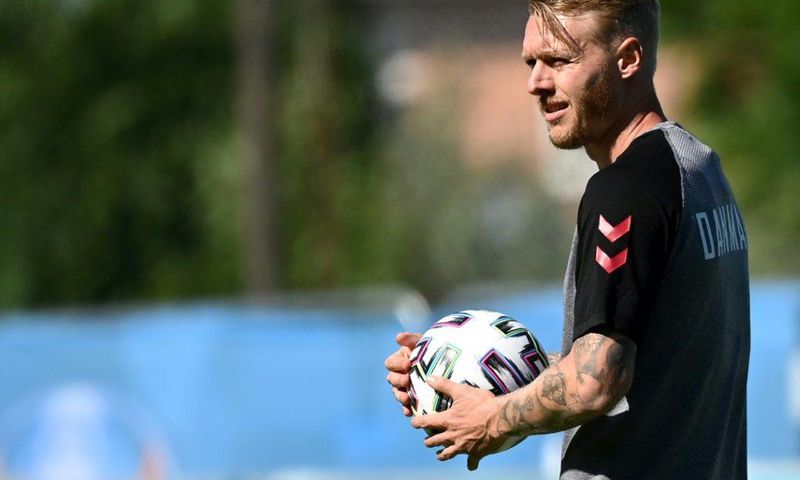 Denmark captain Simon Kjaer was praised for his quick-thinking after coming to the rescue of stricken team-mate Christian Eriksen