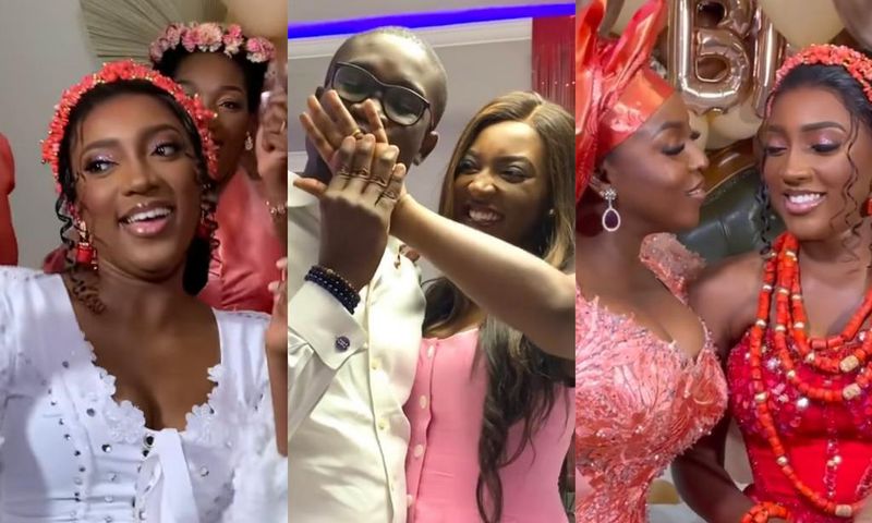 Roseline Okoro: Yvonne Okoro’s sister ties the knot; KiDi, Majid Michel grace ceremony
