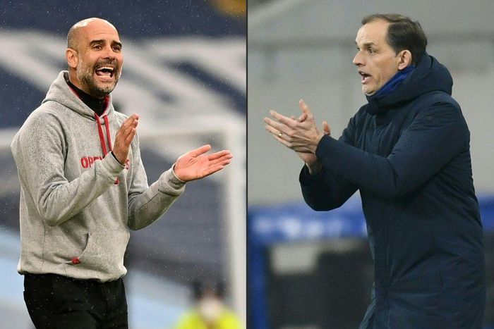 Pep Guardiola's (left) Man City  and Thomas Tuchel's Chelsea go head to head in Saturday's all-English season finale in Porto