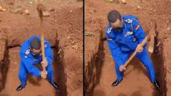 Regional police commander himself digs grave for burial of Kenyan veteran politician