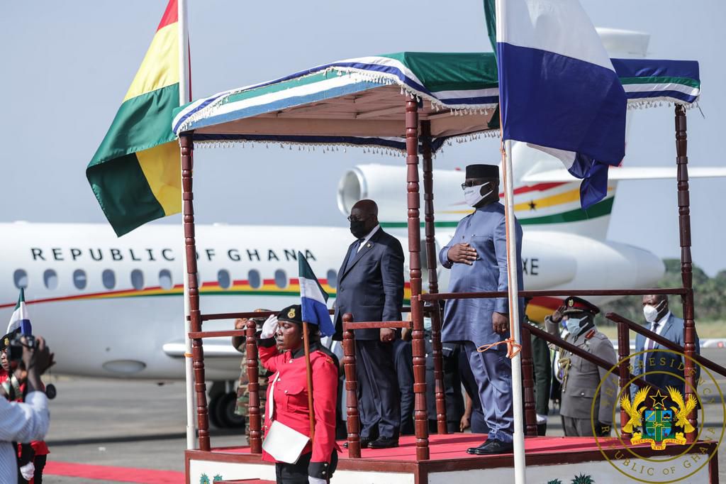 Akufo-Addo conferred with highest national award in Sierra Leone