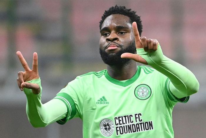 20 not out: Odsonne Edouard took his tally for the season to 20 by scoring both Celtic's goals against St Johnstone