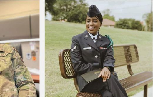 Beautiful woman enlisted into the US air force after being rejected four times in Africa