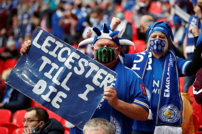 Leicester fans celebrated their side winning the FA Cup for the first time