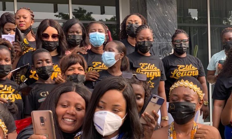 Erica in Ghana (Source: Twitter)