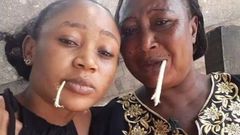 Akuapem Poloo and mother