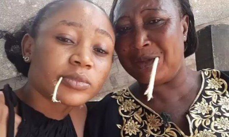 Akuapem Poloo and mother