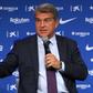 Joan Laporta said Barcelona were working to persuade Lionel Messi to stay as the club introduced Eric Garcia