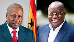 John Mahama and Nana Addo