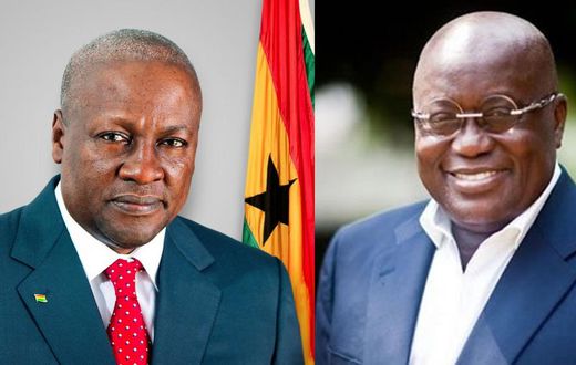 John Mahama and Nana Addo