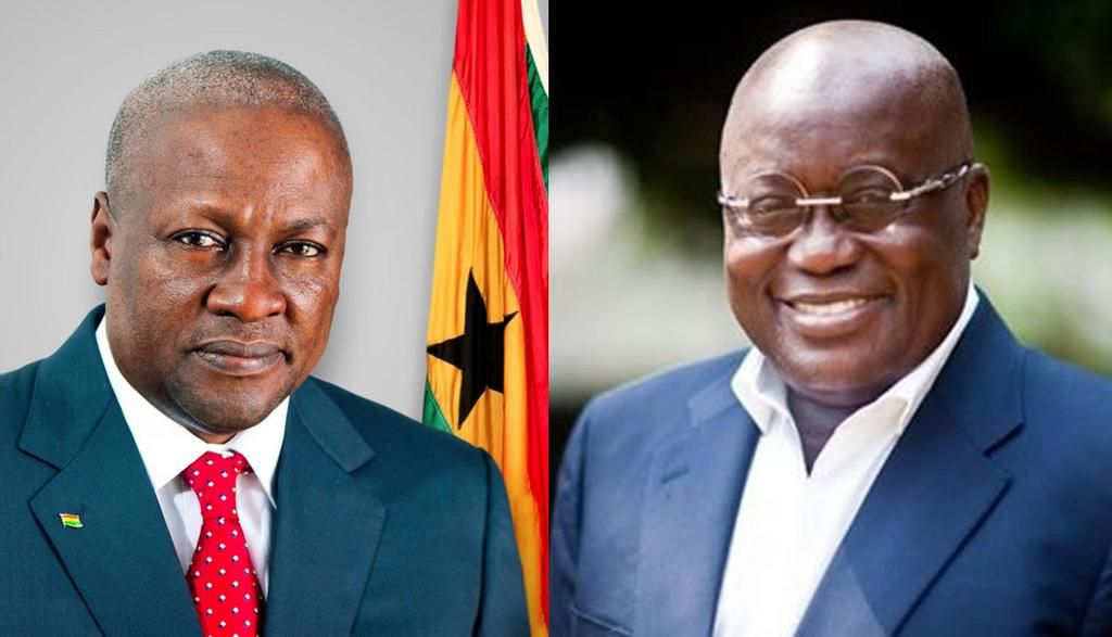 John Mahama and Nana Addo