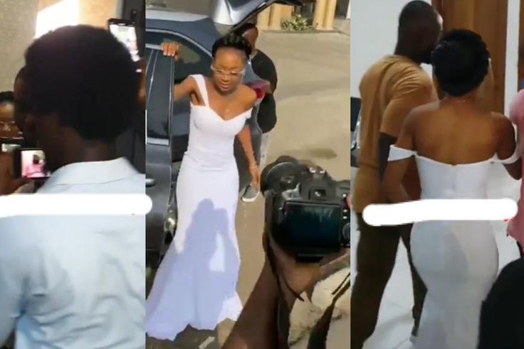 Akuapem Poloo arrives for Press Adress