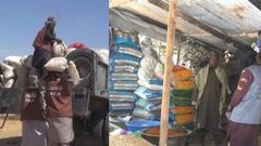 Boko Haram members distribute food to residents of Nigeria’s Borno & Yobe states