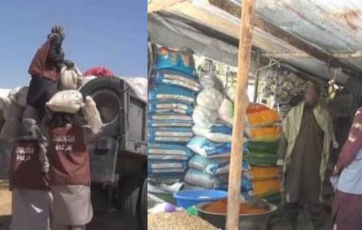 Boko Haram members distribute food to residents of Nigeria’s Borno & Yobe states