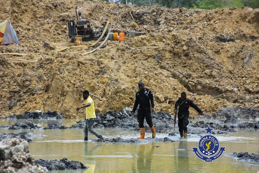 Police Operations Vanguard destroys 59 Changfang motors used for galamsey