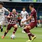 Kobe's midfielder Andres Iniesta (C) says he wants to achieve 'big goals' with Kobe