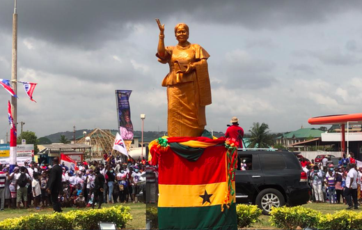 President Akufo-Addo unveils statue of late NPP MP Theresa Ameley Tagoe