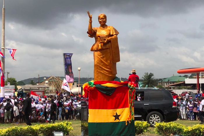 President Akufo-Addo unveils statue of late NPP MP Theresa Ameley Tagoe