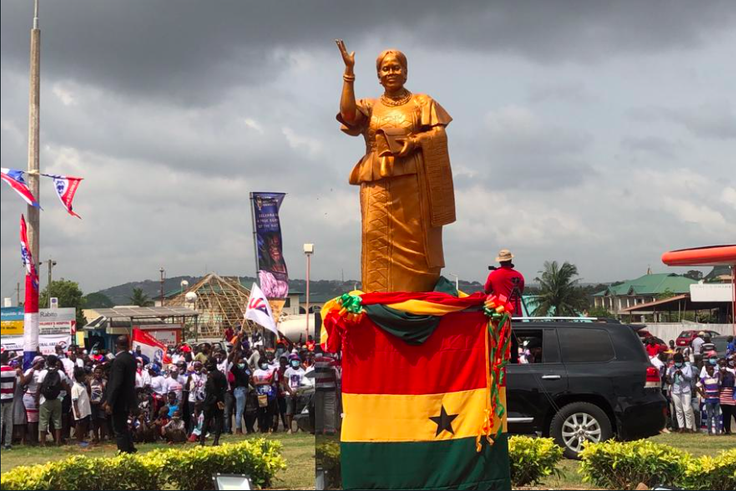President Akufo-Addo unveils statue of late NPP MP Theresa Ameley Tagoe