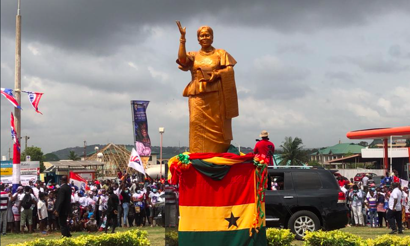 President Akufo-Addo unveils statue of late NPP MP Theresa Ameley Tagoe