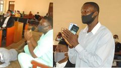 Mufti-wearing police officer lies prostrate to beg judges as contempt of court catches him