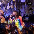 Davido and Stonebwoy on stage at Activate party