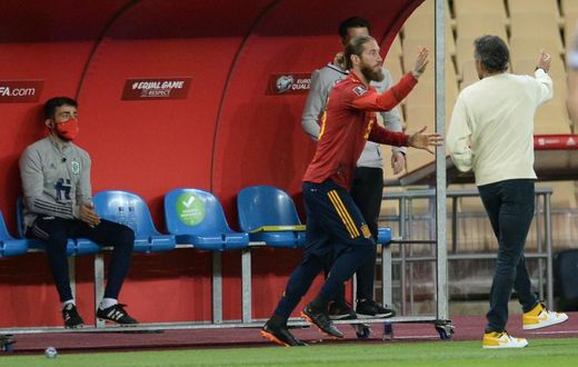 Ramos came on as a late substitute against Kosovo
