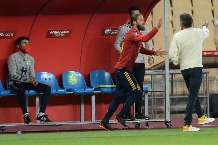 Ramos came on as a late substitute against Kosovo