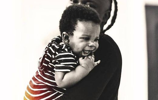 Stonebwoy with son Janam