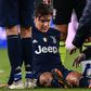 Juventus' Argentine forward Paulo Dybala hurt his left knee against Sassuolo.