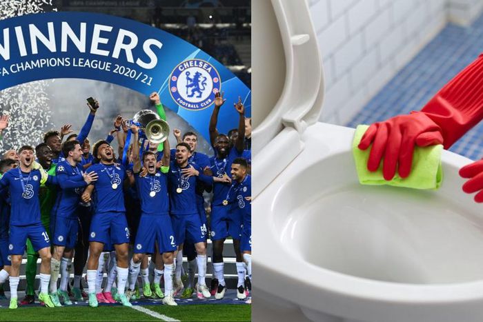 Football fan forced to scrub toilet after betting against Chelsea in Champions League final