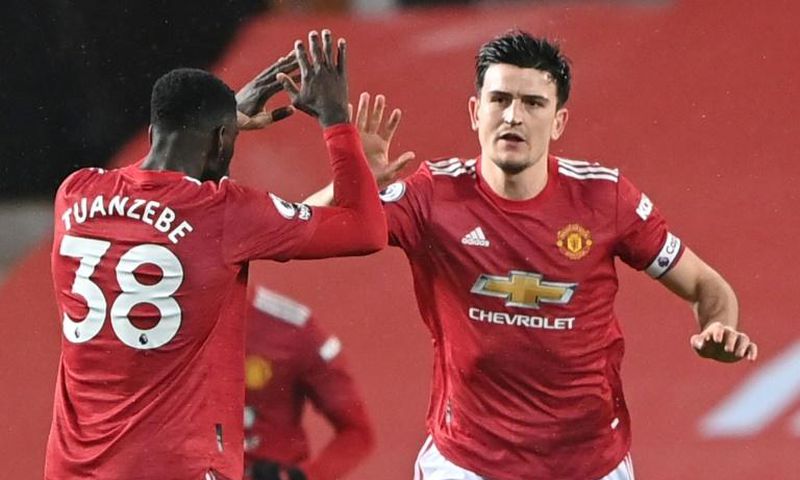 Manchester United captain Harry Maguire (right) offered his support to team-mates Axel Tuanzebe and Anthony Martial after they were subjected to racist abuse on social media