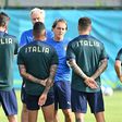 Roberto Mancini's Italy play their final group game against Wales in Rome