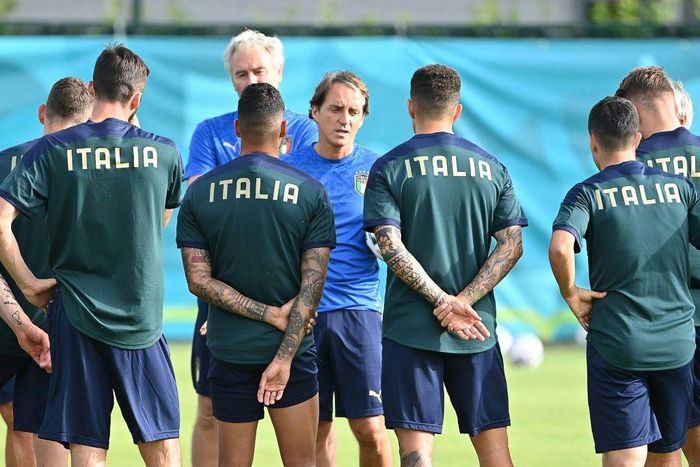Roberto Mancini's Italy play their final group game against Wales in Rome