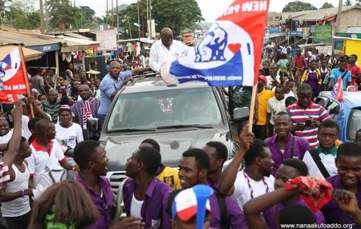 Nana Addo campaigns in 2016