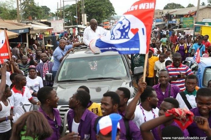 Nana Addo campaigns in 2016