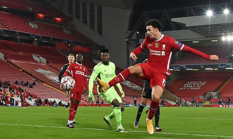 Curtis Jones (right) scored the only goal as Liverpool beat Ajax to reach the Champions League last 16