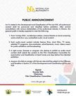Statement form the National Film Authority  to preview and classify audiovisual content before any shows on TV.