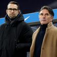 Hertha Berlin sacked both head coach Bruno Labbadia (R) and general manager Michael Preetz (L) on Sunday