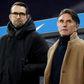 Hertha Berlin sacked both head coach Bruno Labbadia (R) and general manager Michael Preetz (L) on Sunday